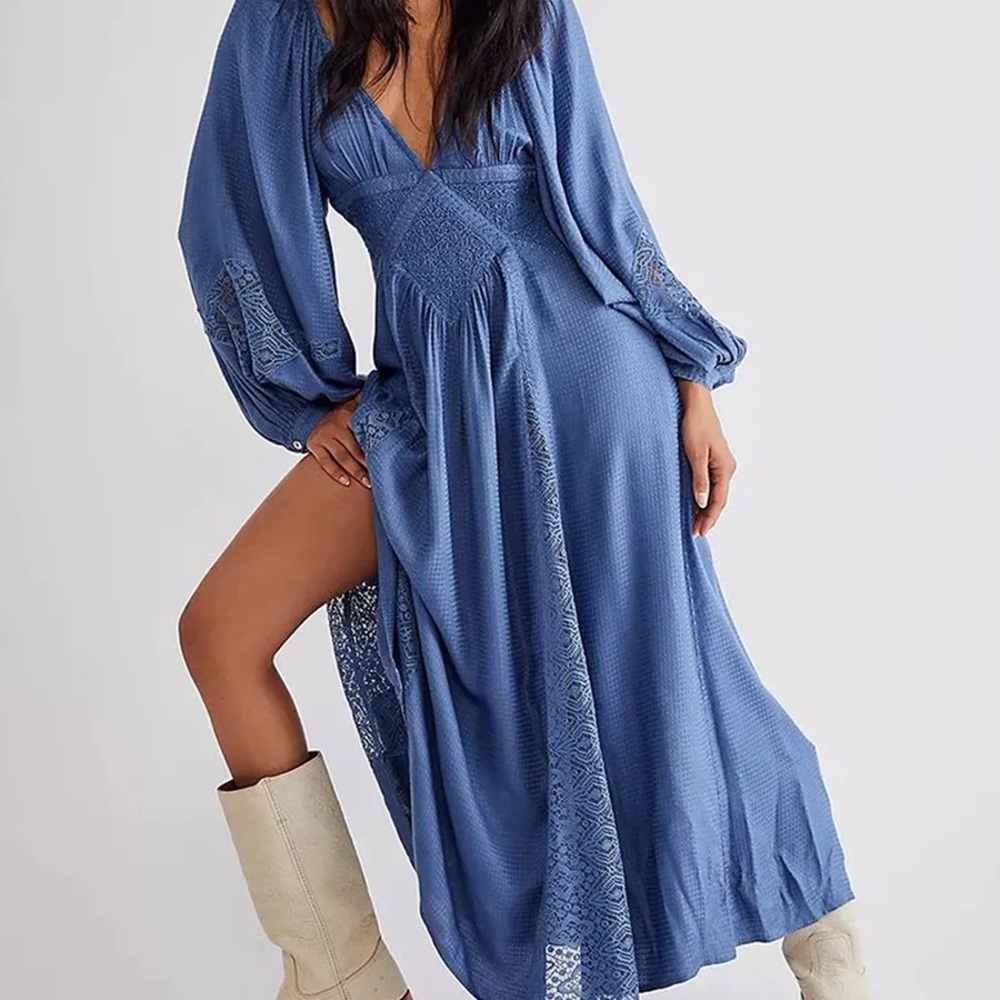Free People Southwest Lace Inset Maxi Dress